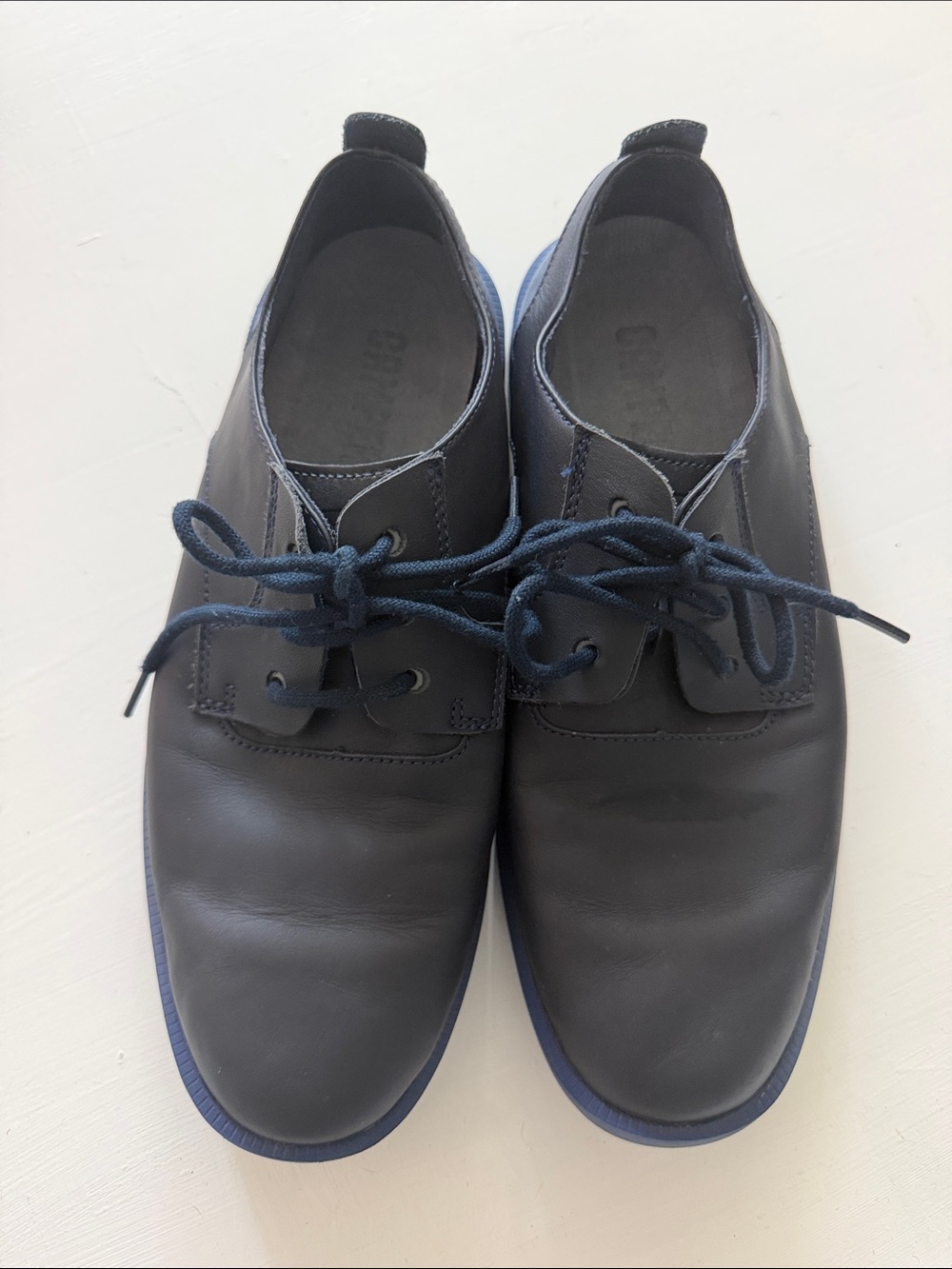 Camper Men's Navy & Black Lace-Up Derby Shoes